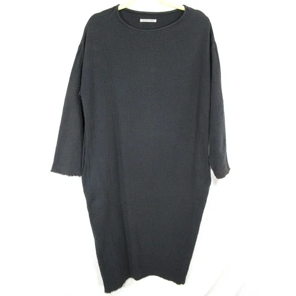 chinese dress ladies Black Crane | Maxi Dress Large | Cotton | Slate | Women's